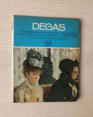 DEGAS 1834-1917. 12 Transparencias en color con comentarios / 12 transparences en couleurs avec commentaires / 12 color slides with commentary