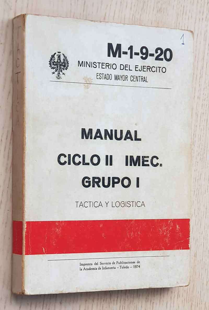 MANUAL CICLO II IMEC - GRUPO I. Táctica y logística. (Ministerio del Ejército)