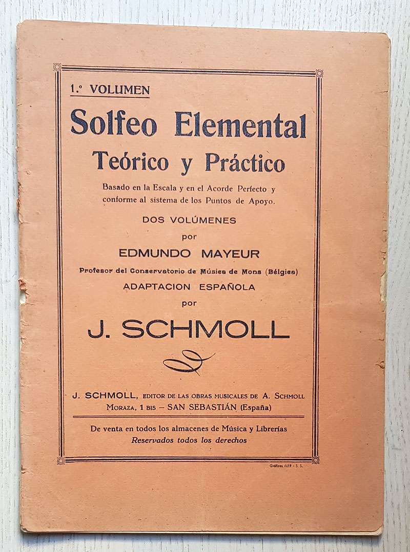 SOLFEO ELEMENTAL Teórico y Práctico. 1º Volumen