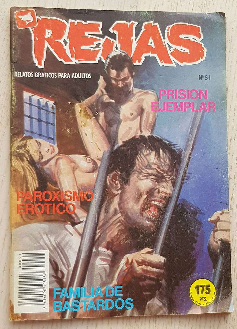 REJAS nº 51. Prisión ejemplar. Paroxismo erótico. Familia de bastardos. (relatos gráficos para adultos)