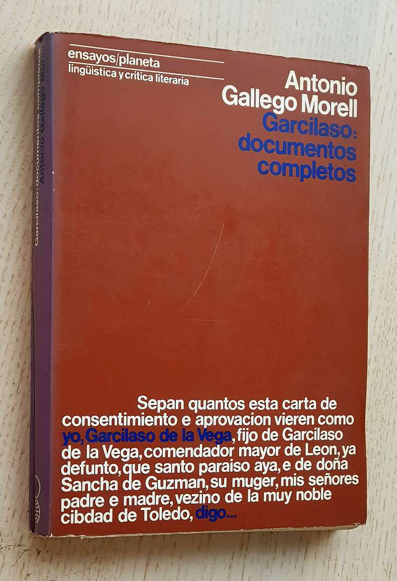 GARCILASO: DOCUMENTOS COMPLETOS