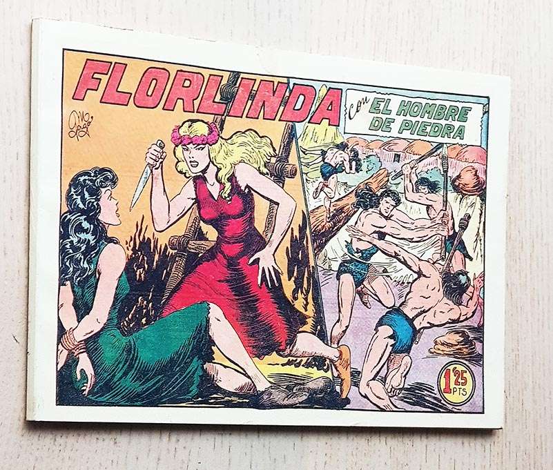 PURK EL HOMBRE DE PIEDRA, nº 15: Florlinda con el hombre de piedra. Esclavos de Antúa. El tunel de Bombardo. La captura de Purk. Fiesta feroz. Gran Tigre. La piel de guerra. Rudin y sus Dags.